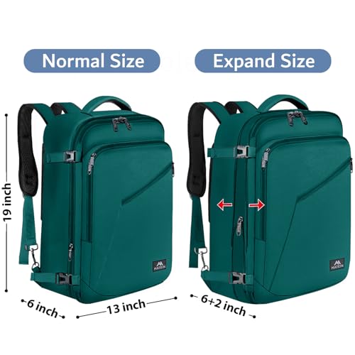 Black 27L Lightweight Expandable Waterproof Travel Backpack W421