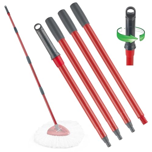 Spin Mop Head Replacement Base Handle 4 Mop Replace Heads Combo Set A1198
