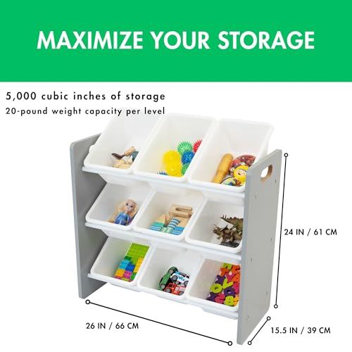 12-Bin Toy Organizer with Chalkboard L5682