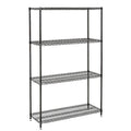 Black Epoxy Wire Shelving Unit O34720