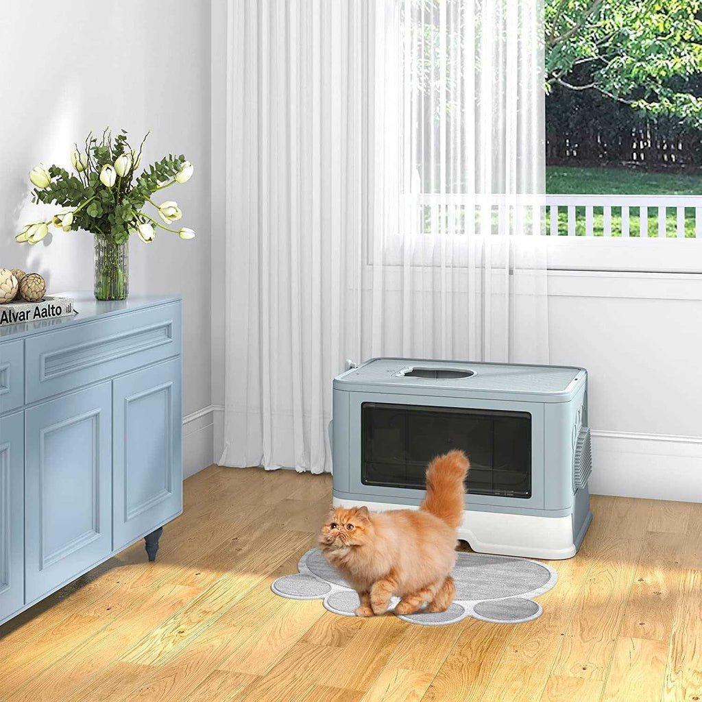Large Enclosed Cat Litter Box with Lid Cover L91287