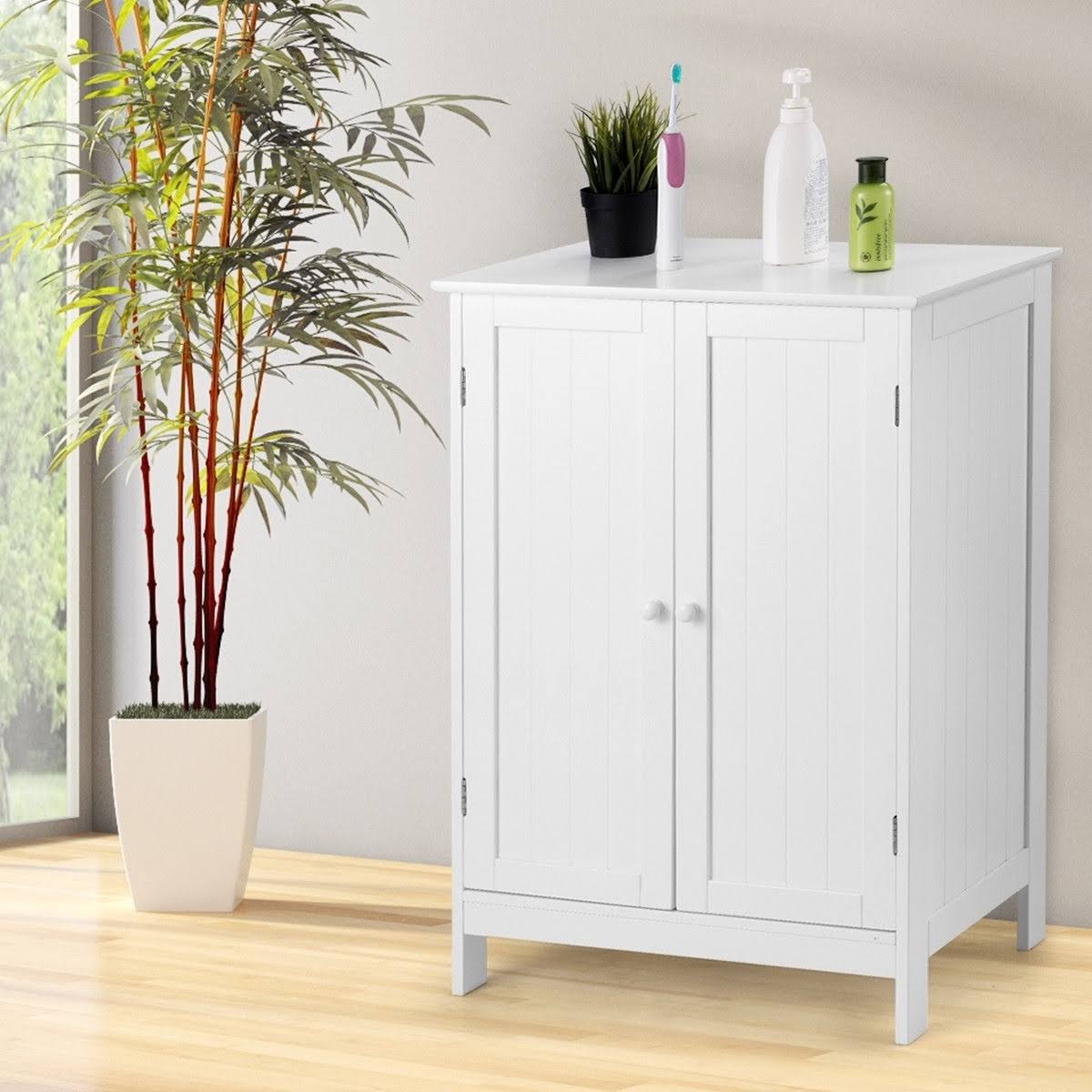 Bathroom Floor Storage Double Door Cabinet A78285
