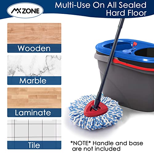 Spin Mop Head Replacement Base Handle 4 Mop Replace Heads Combo Set A1198