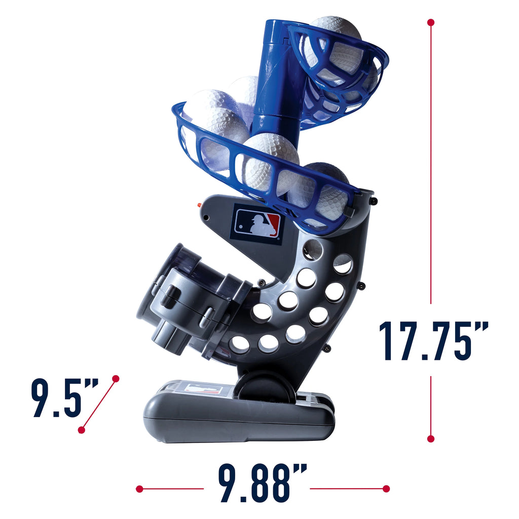 Electronic Baseball Pitching Machine with 6 Plastic Baseballs U577