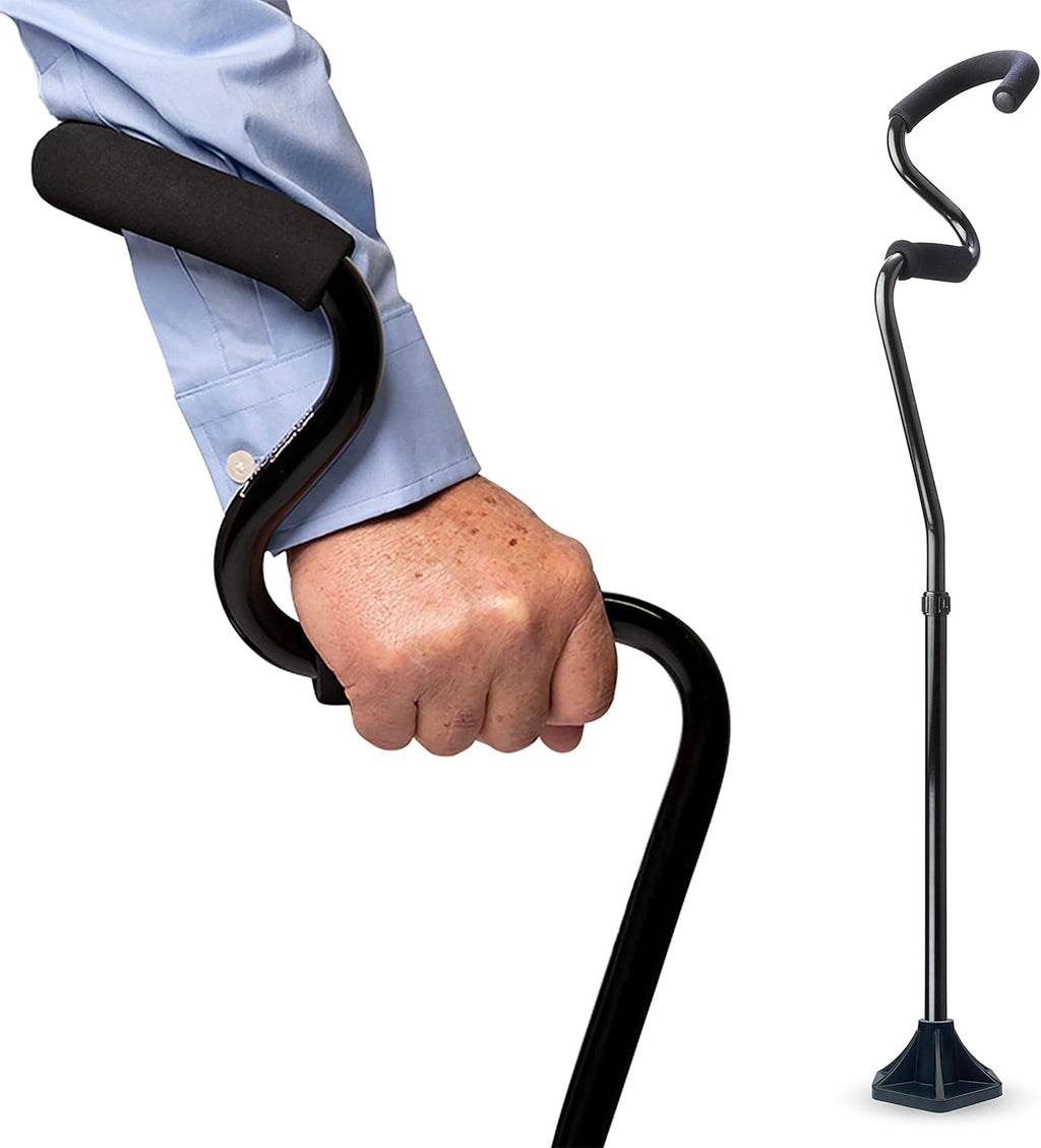 Black Lightweight Adjustable Walking Cane F870