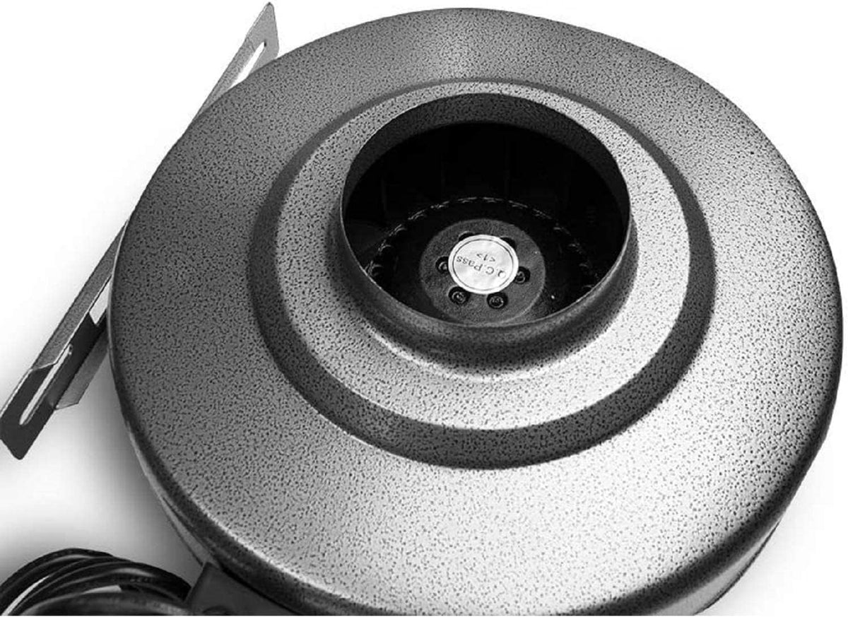 6 Inch 442 CFM Inline Fan with Carbon Filter Ducting and Rope Hangers U5873