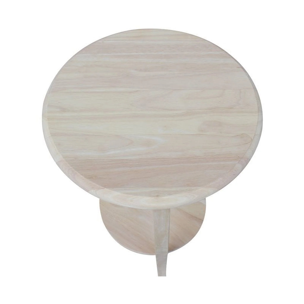 Solid Wood Round End Table Y3214
