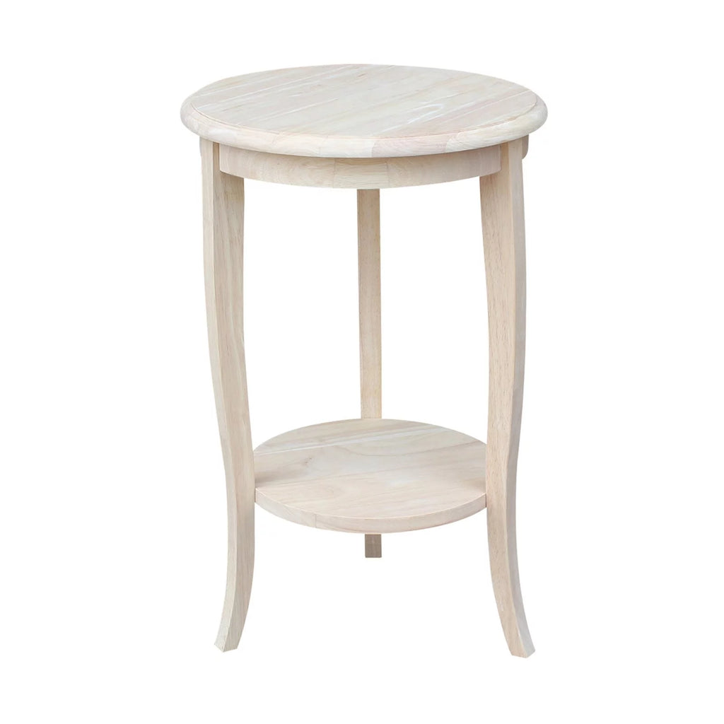 Solid Wood Round End Table Y3214
