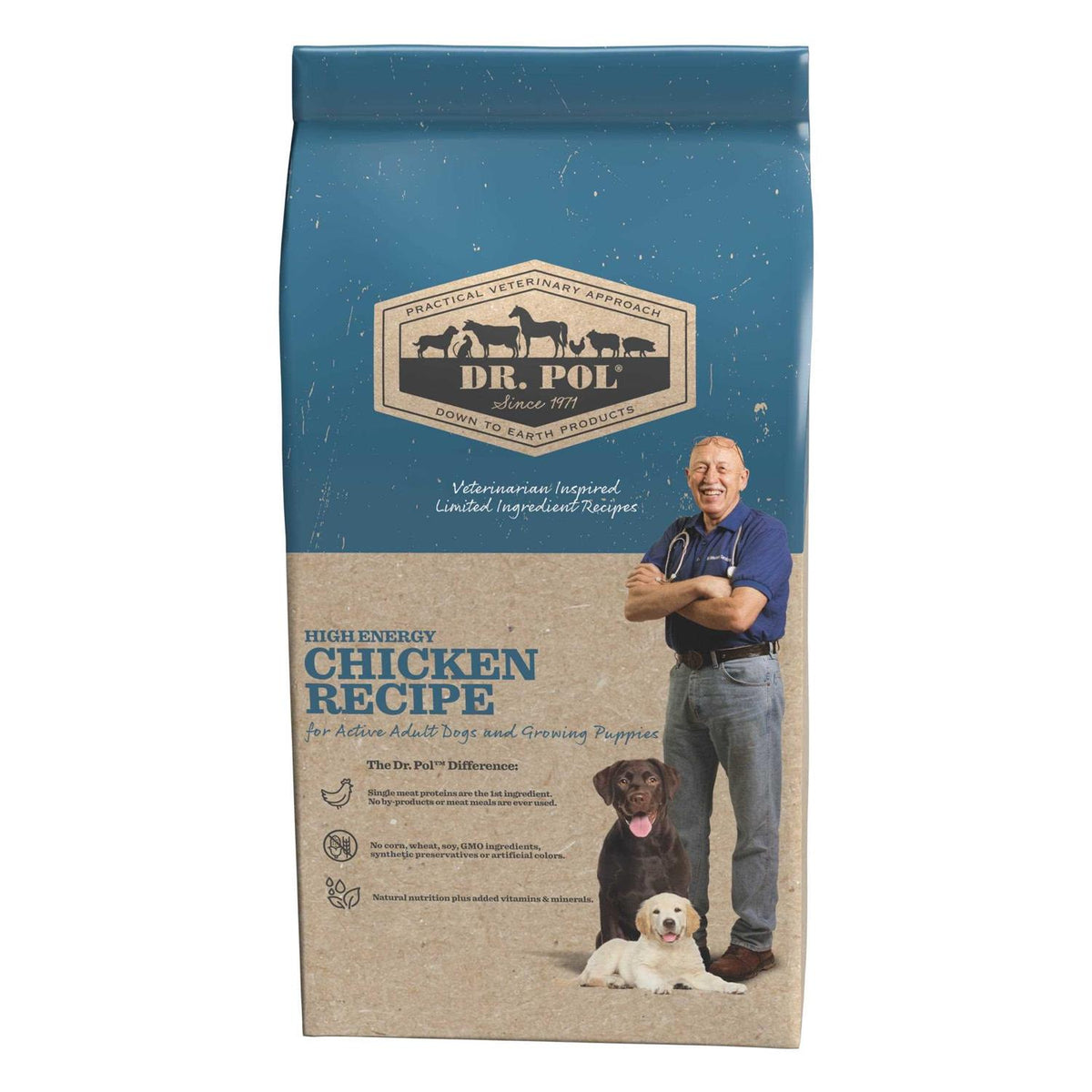 High Energy Chicken Recipe Dry Dog Food P74846