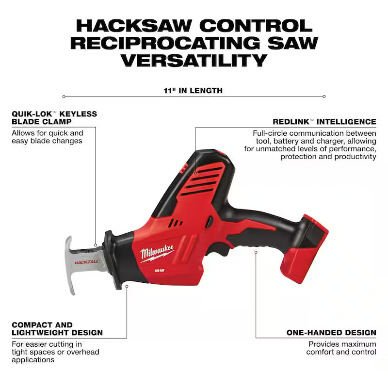 18V Cordless Combo Kit 8-Tool with Batteries Charger Tool Bags S2196