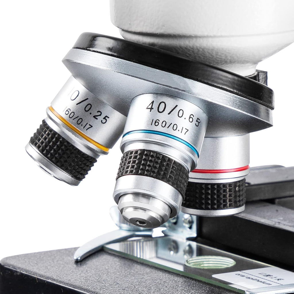 Compound Binocular Microscope, 40X-2000X Magnification, LED Illumination, Two-Layer Mechanical Stage Z8344