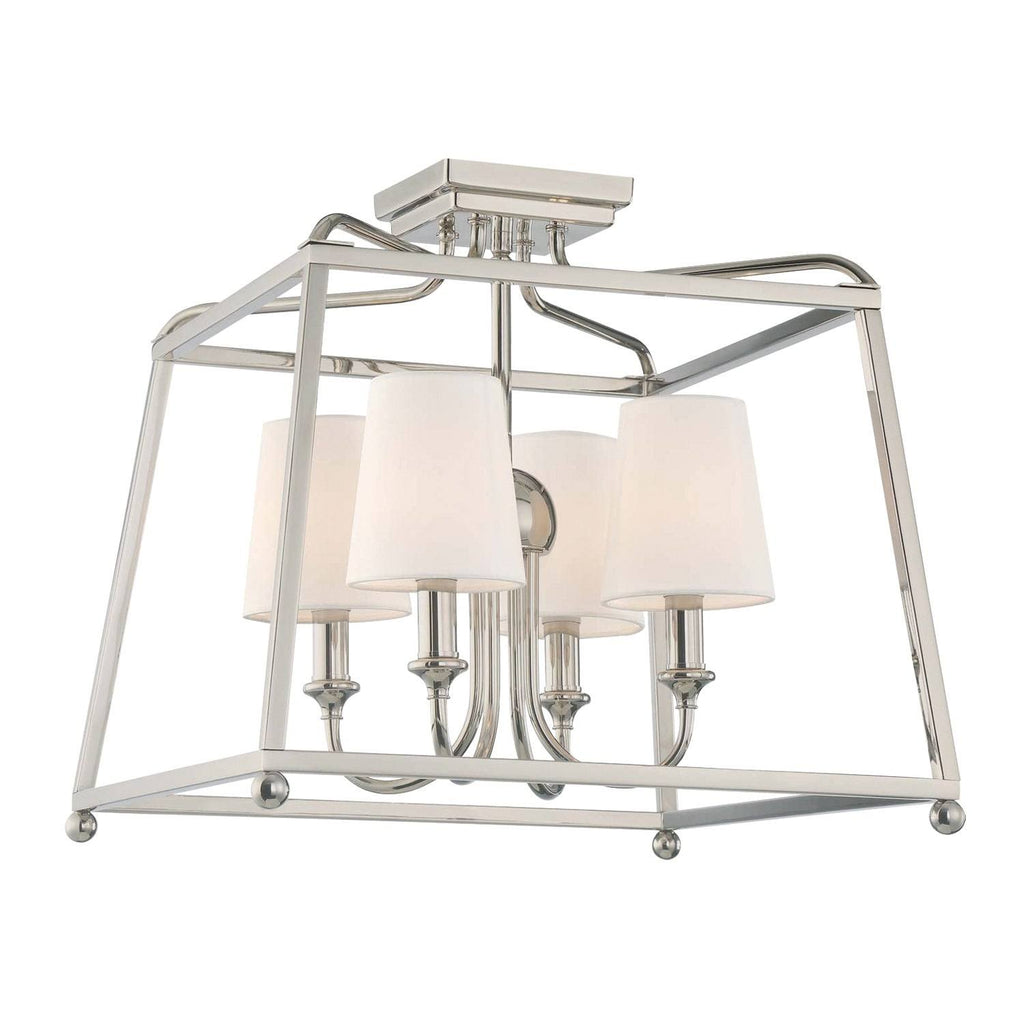 Polished Nickel 4 Light Ceiling Mount S463802