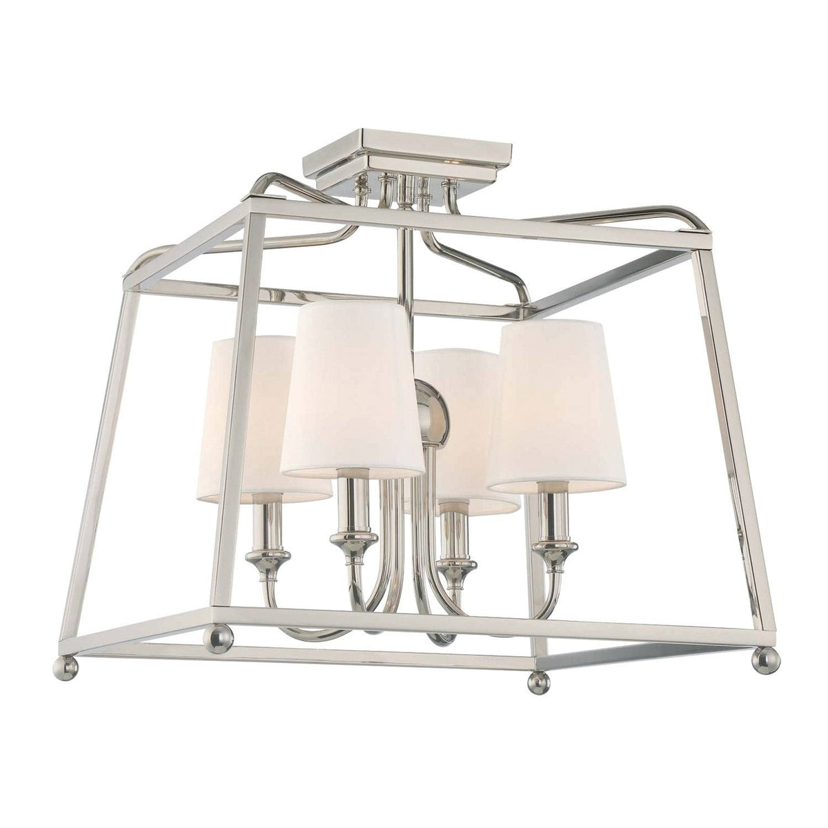 Polished Nickel 4 Light Ceiling Mount S463802