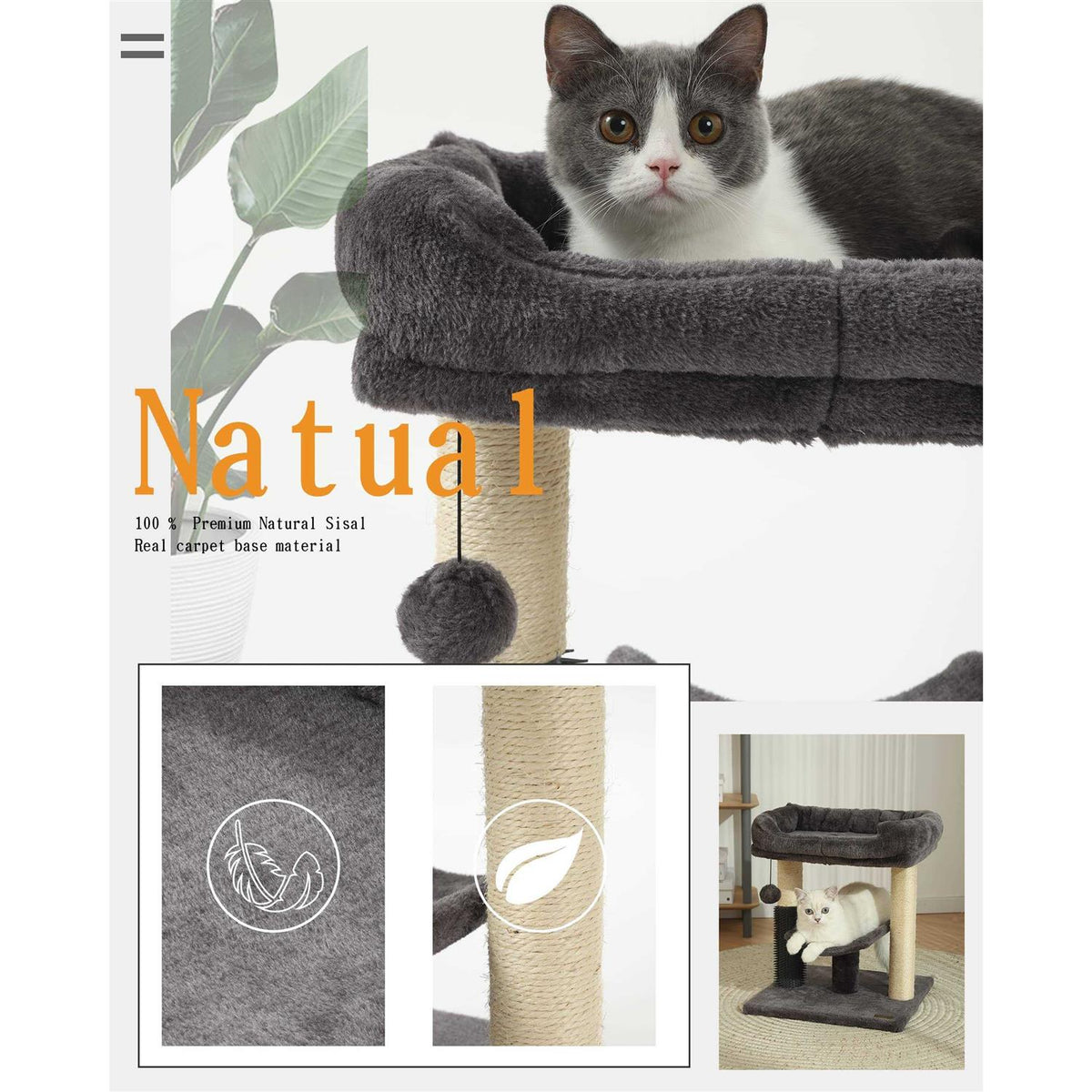 Cat Tree Tower and Scratching Post F672252