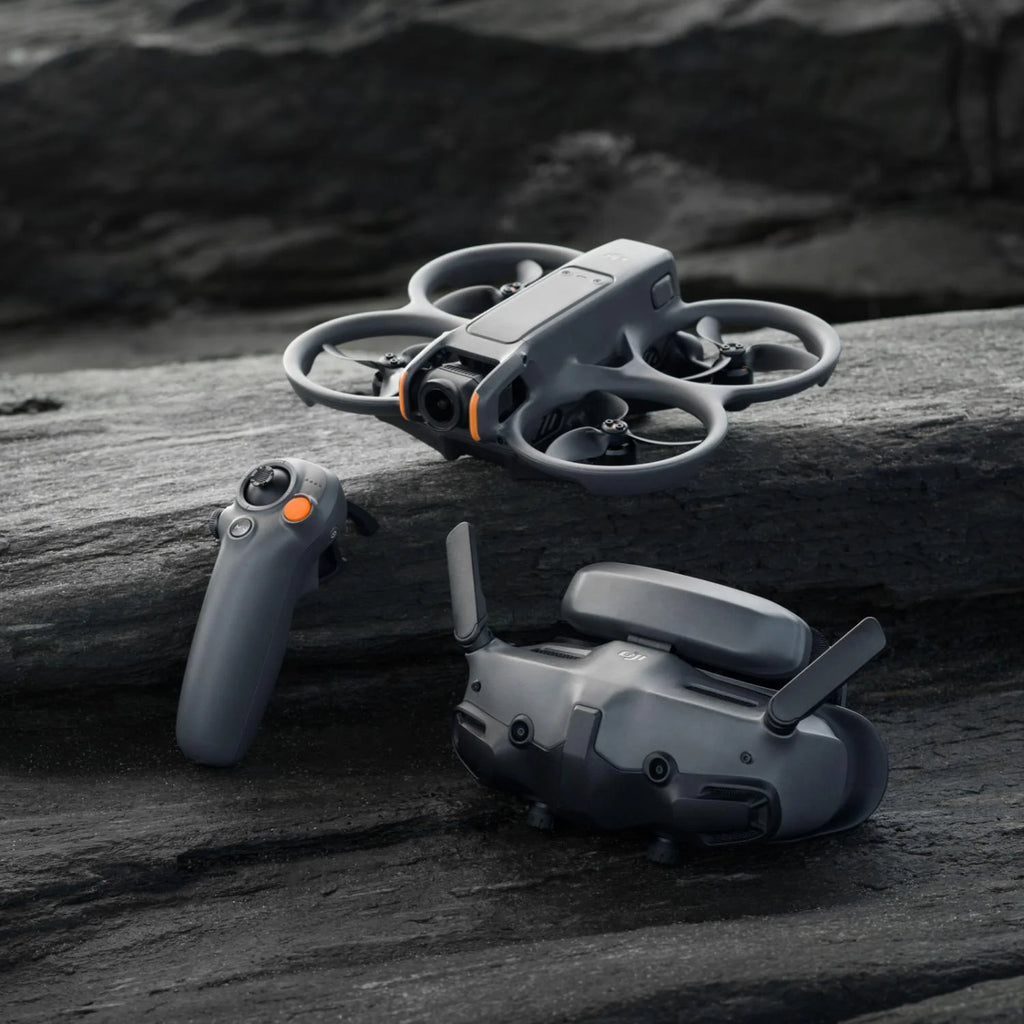 FPV Drone Fly More Combo (3 Batteries) with Camera 4K Includes Goggles 3 and RC Motion 3, Built-in Propeller Guard T785