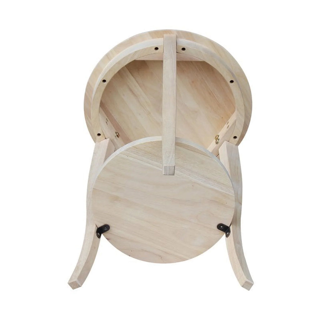 Solid Wood Round End Table Y3214