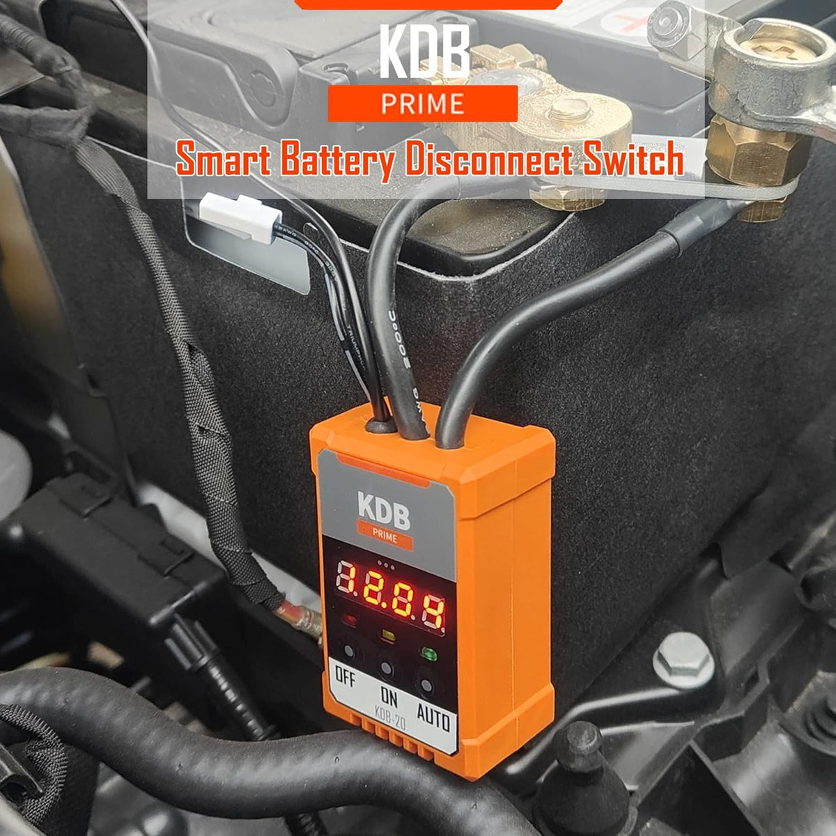 12V Car Battery Protector Voltage Disconnect Switch Kit with LED Digital Voltmeter Display P405