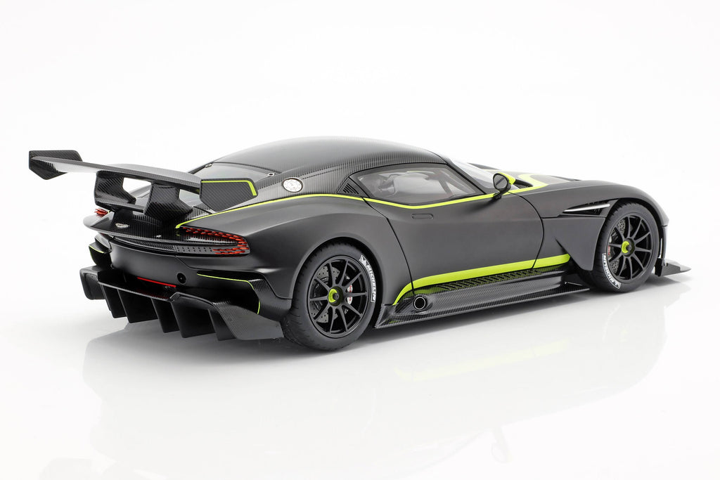 Matt Black with Lime Green Stripes 1/18 Model Car P4549