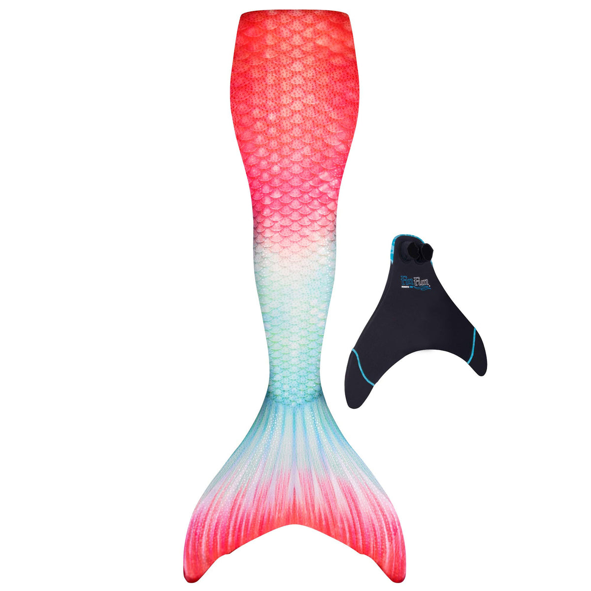 Mermaid Tail with Monofin for Swimming, Adult Sizes K67644