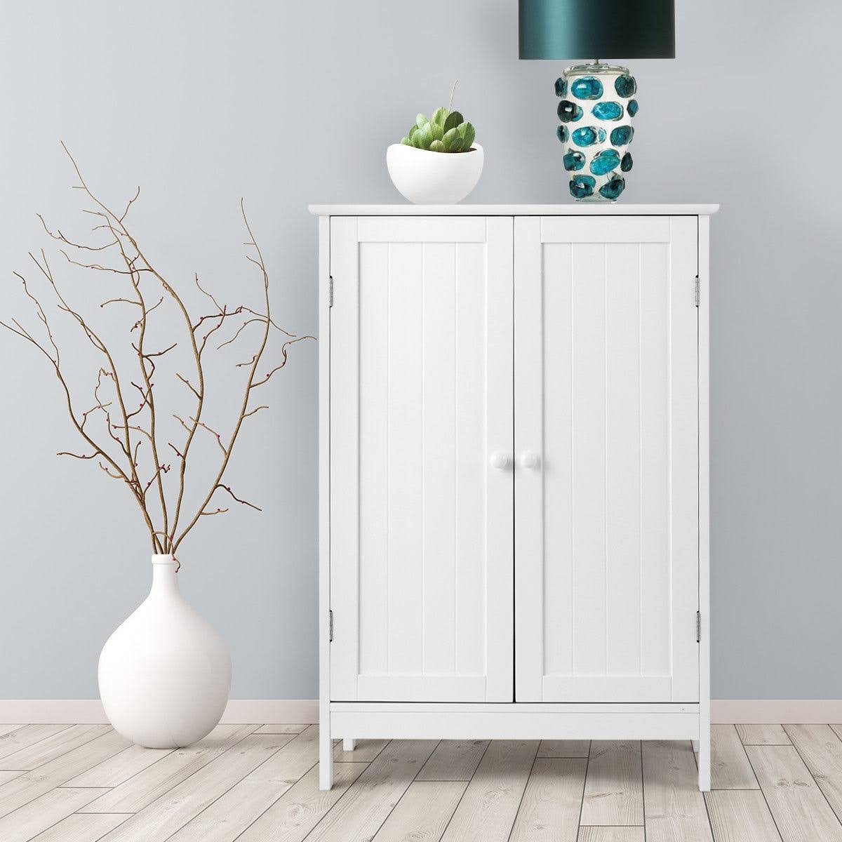 Bathroom Floor Storage Double Door Cabinet A78285