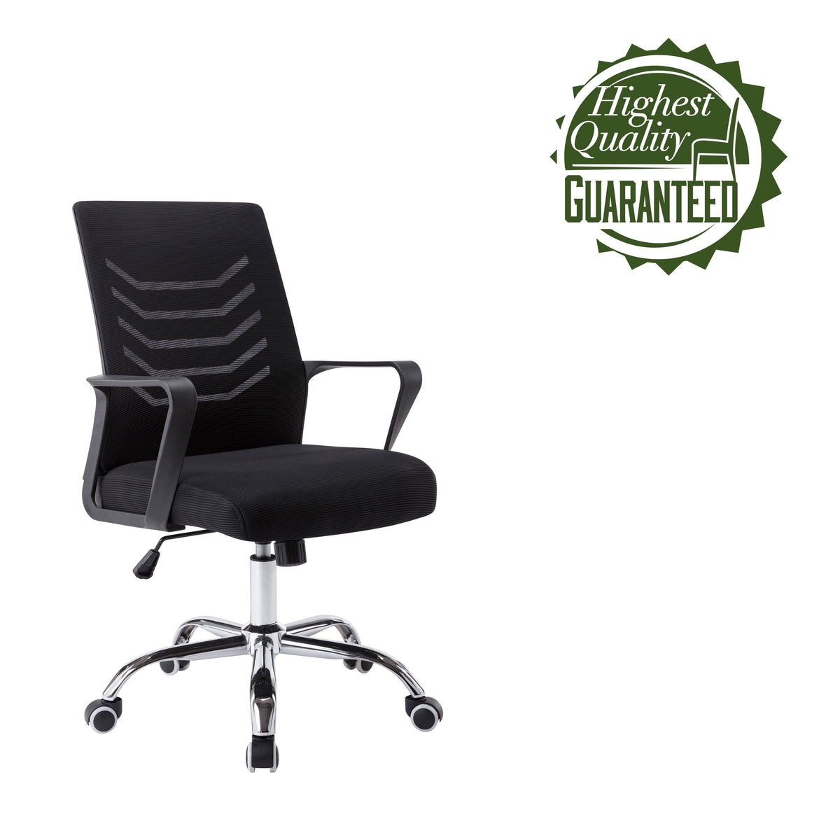 Adjustable Swivel Office Chair Black M348