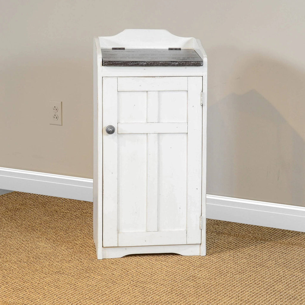 White Rectangular Trash Box I774398