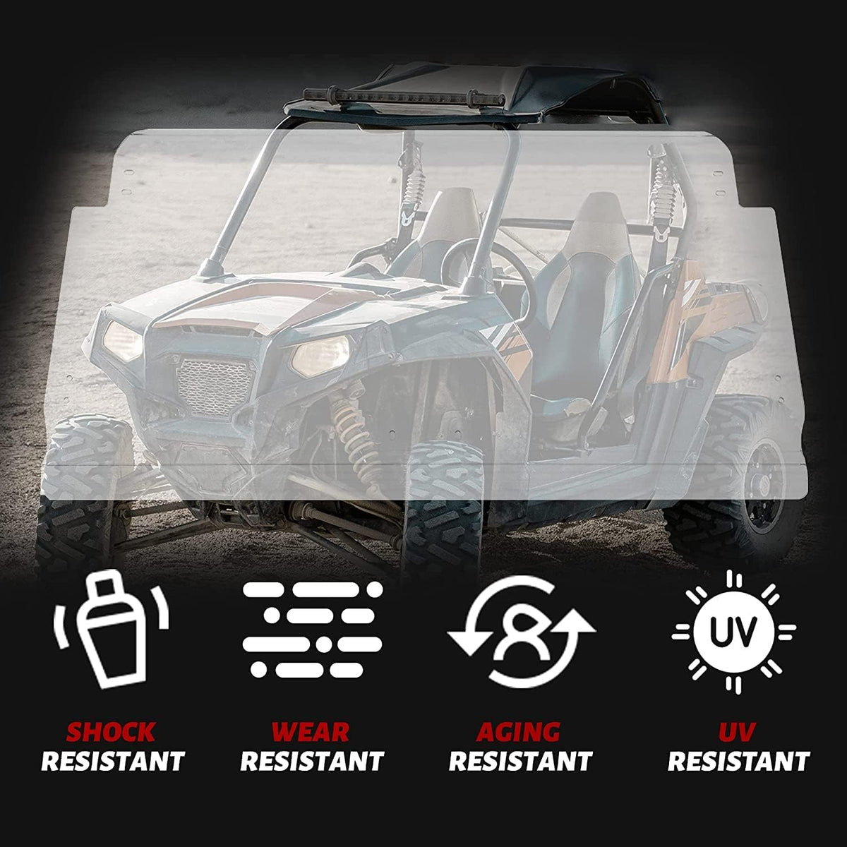 Clear Vented 3-IN-1 Windshield X904055