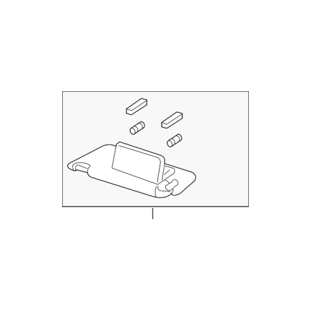 Gray Honda Sun-visor T379