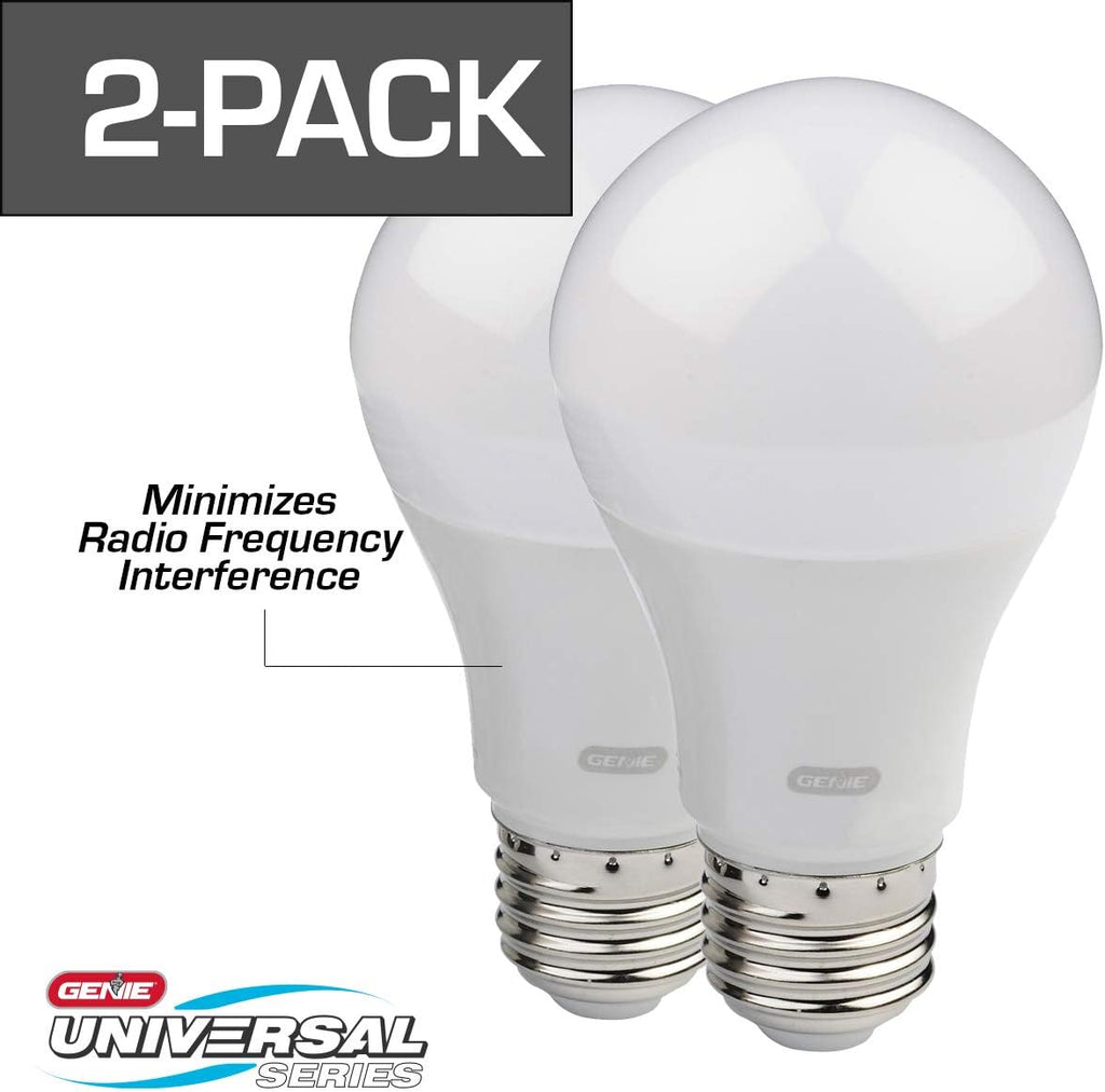 Smart Garage Door Opener with WiFi and Battery Backup, 2 Pack LED Light Bulb 4000K C326
