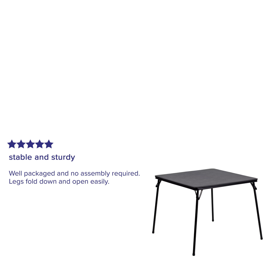 Black Folding Card Table R18665