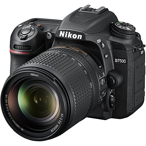 Nikon D7500 DSLR Camera with 18-140mm VR Lens, 420-800mm Super Zoom Lens, 128GB Memory, Filter Kit, Photo Backpack K45318