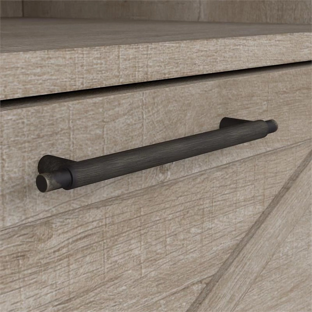 Washed Gray Lateral File Cabinet with Shelf U328844