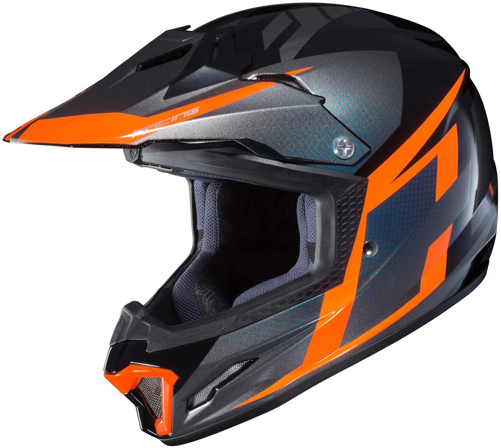 Orange Youth MX Offroad Helmet U226