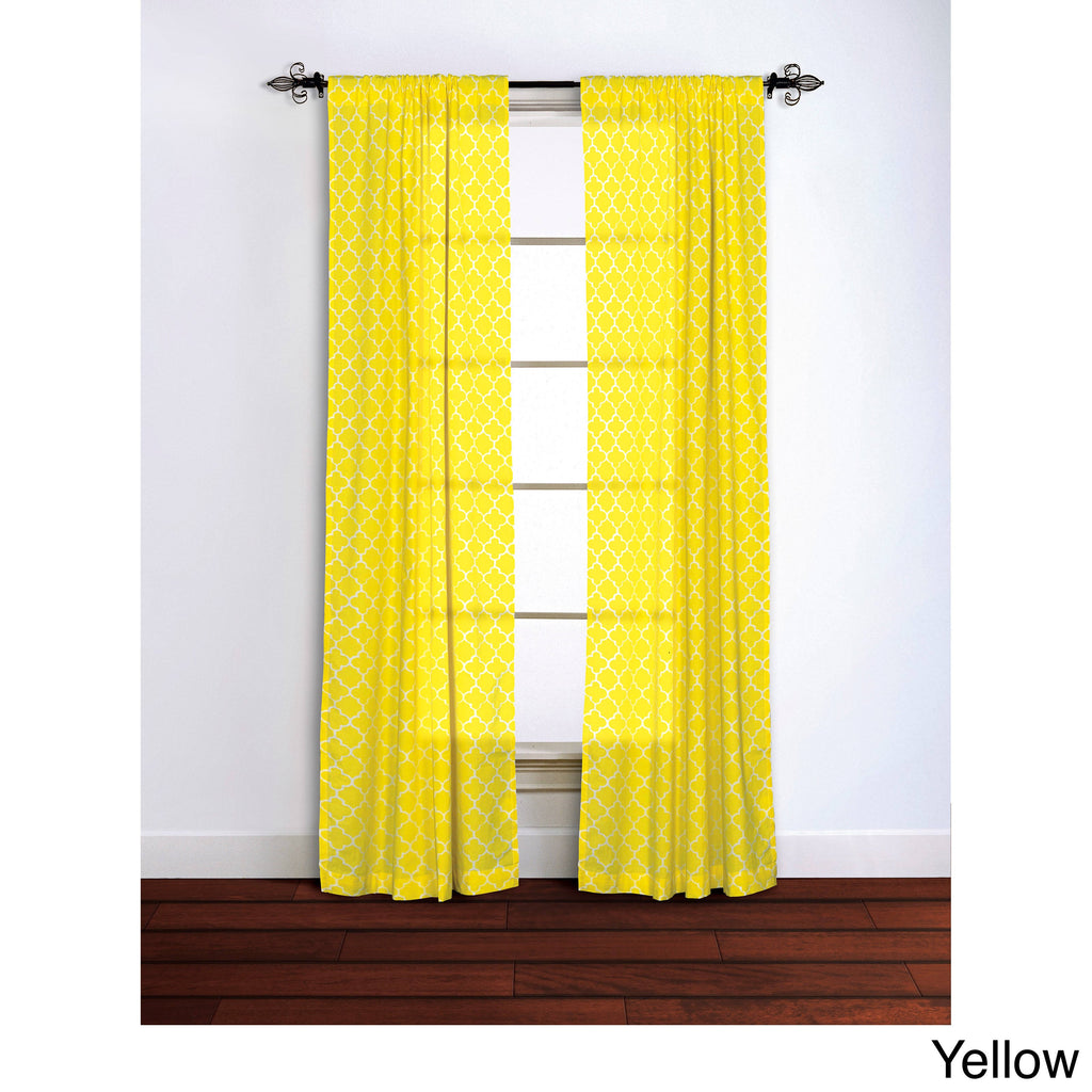 Cotton Window Panel 42x84 in Emerald Y729