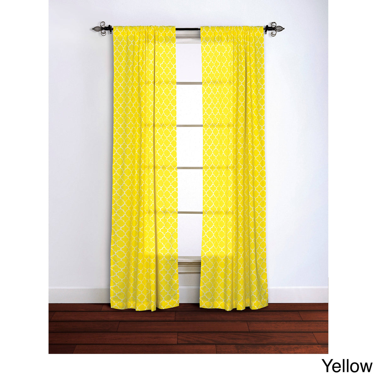 Cotton Window Panel 42x84 in Emerald Y729