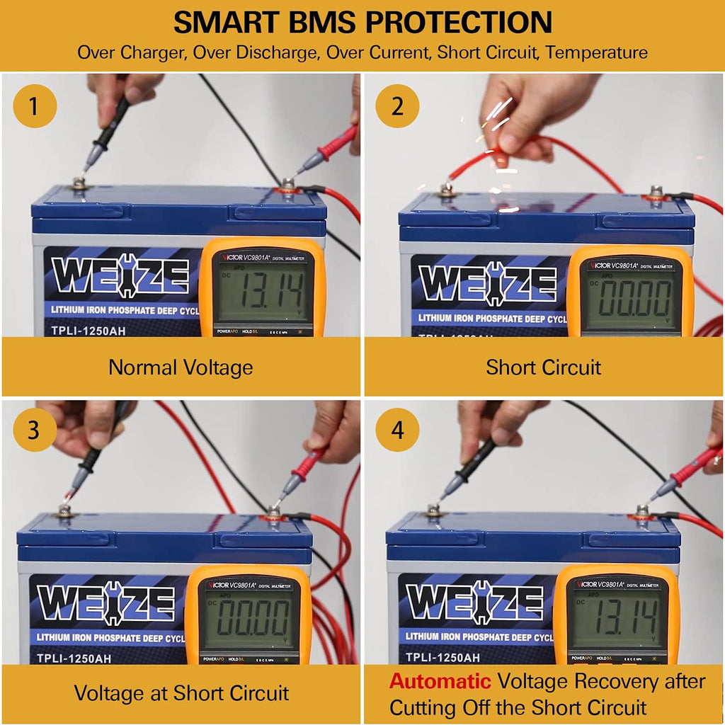 12V 100Ah LiFePO4 Lithium Battery with Smart BMS O626