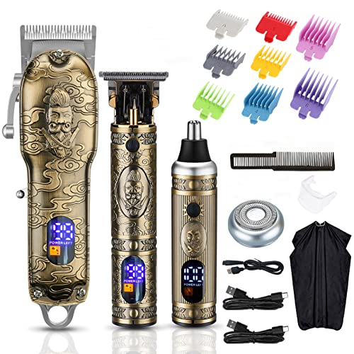 4 in 1 Cordless Hair Clippers Set (Gray) Y4510