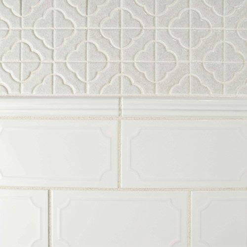 White Porcelain Floor and Wall Tile T585272