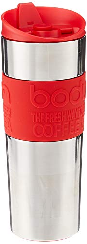 Black 15oz Vacuum Insulated Stainless Steel Travel Press S330