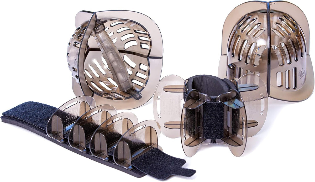 AquaLogix Total Body Pool Fitness System - Upper Body Aquatic Bells & Lower Body Fins - Full Body Pool Workout W1762