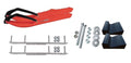 Red BX Snowmobile Skis with 6" Shaper Bars Complete Kit C87324