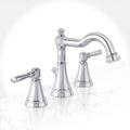 Polished Chrome Widespread Bathroom Faucet A64256