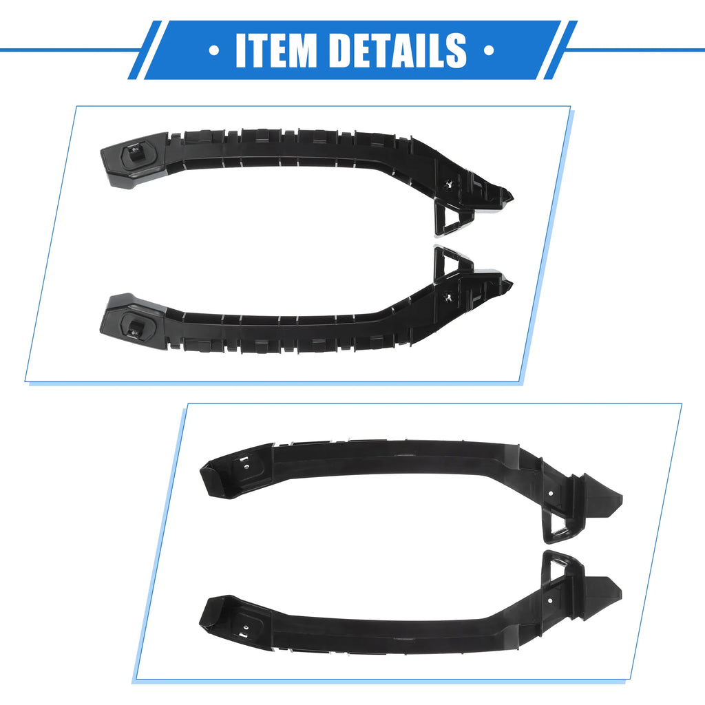 1 Pair Car Front Left Right Bumper Mounting Holder Bracket Black G568