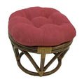Red Wine Microsuede Papasan Footstool W615222