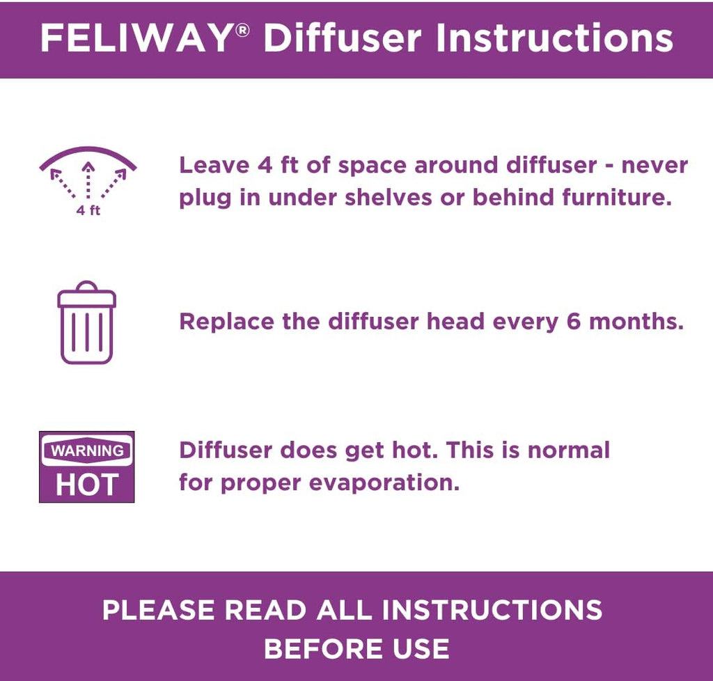 Feliway Plug-In Diffuser Refill, 48 mL, 3-Pack V220