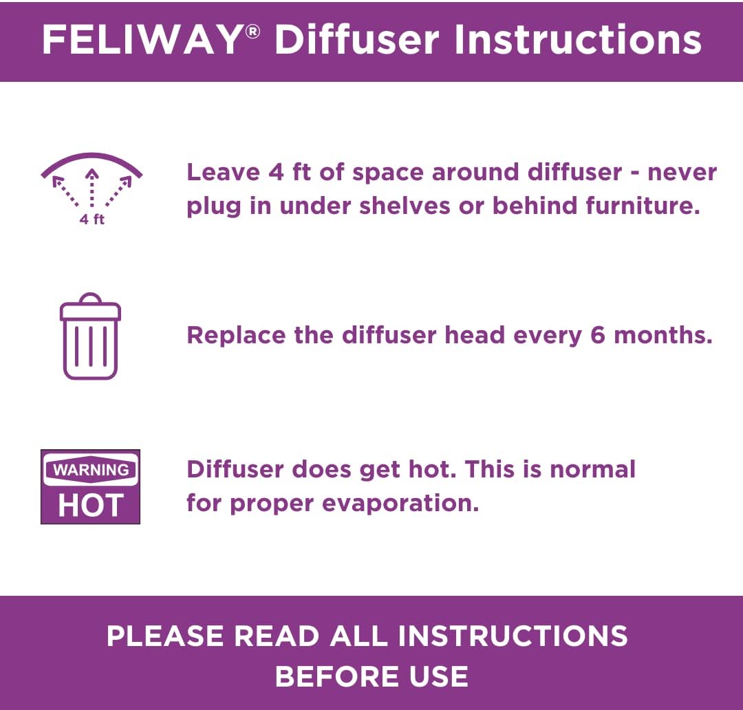 Feliway Plug-In Diffuser Refill, 48 mL, 3-Pack V220
