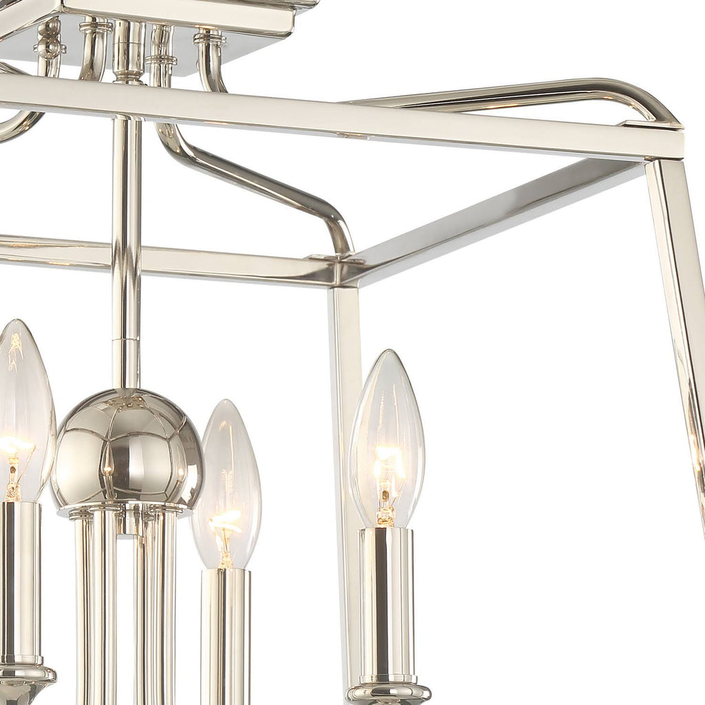 Polished Nickel 4 Light Ceiling Mount S463802