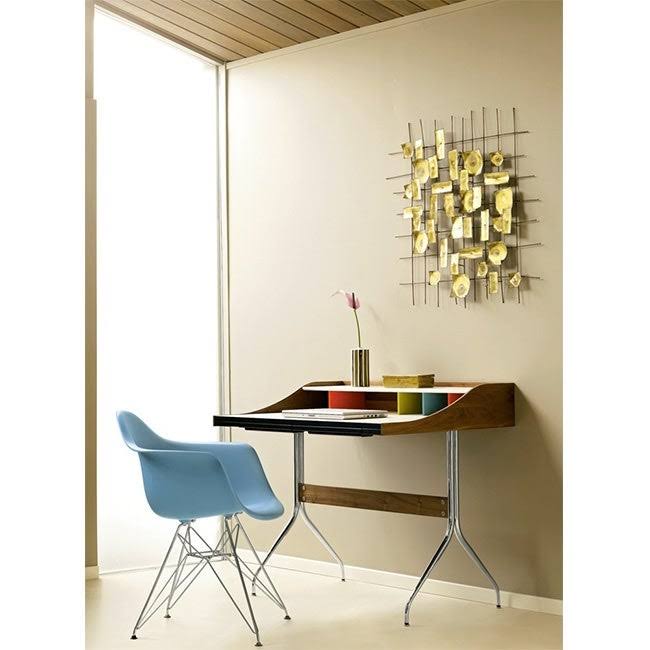 Orange Molded Plastic Arm Chairs X9498