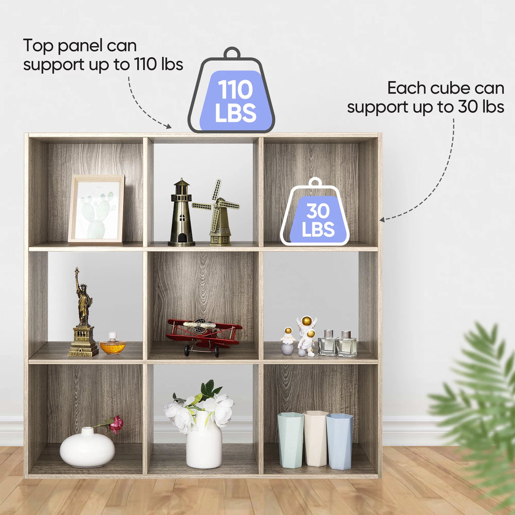 9 Cube Wooden Organizer Bookcase Cabinet C545169