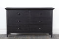 6 Drawer Double Dresser, Black Q426